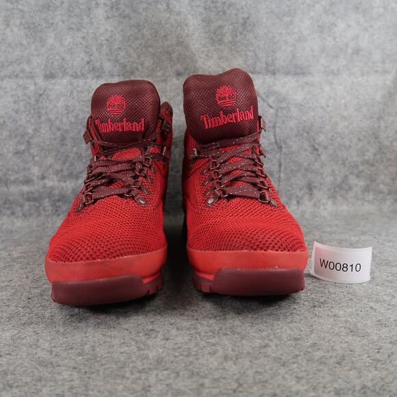 Timberland Shoes Mens 8.5 Hiking Boot EuroTrail Outdoor Sport Red Active Lace Up main image 9